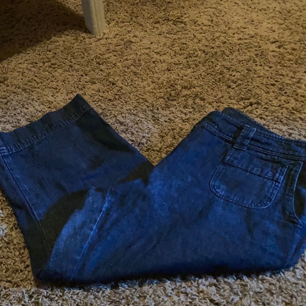 New stork and Company size 14 dark denim capris.
